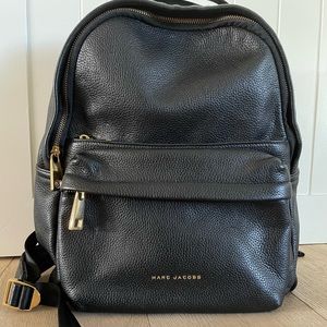 Marc Jacobs Black Leather Backpack